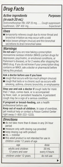 GNP Tussin DM (dextromethorphan HBr 20 mg + guaifenesin 400 mg)