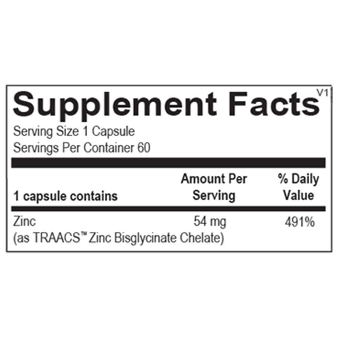 Ortho Molecular Reacted Zinc Capsules