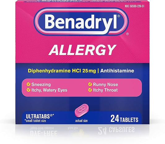 Benadryl (diphenhydramine 25 mg)