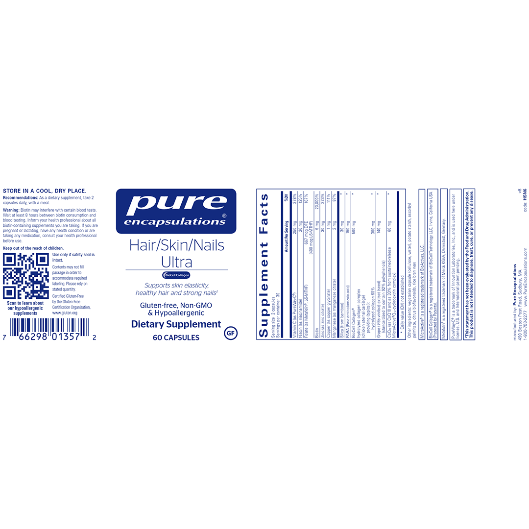 Pure Encapsulations Hair/Skin/Nails Ultra Capsules