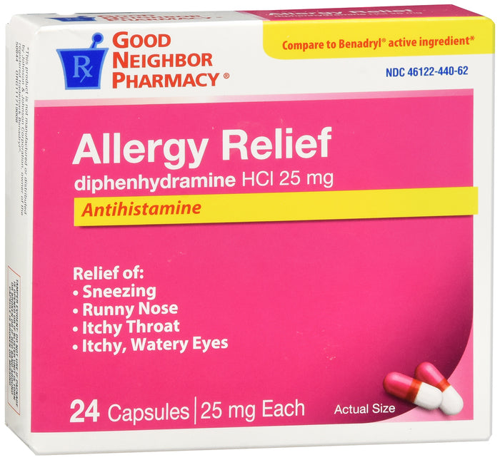 GNP Allergy Relief (diphenhydramine 25 mg)