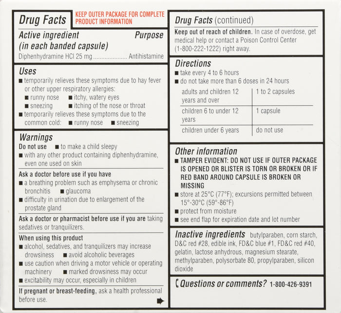 GNP Allergy Relief (diphenhydramine 25 mg)